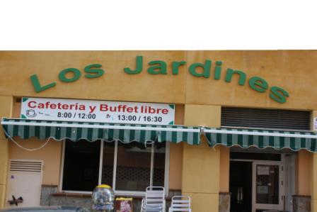 Cafetería, buffet Los Jardines, exterior